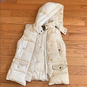 Madewell Off-White Puffer Down Vest SIZE SMALL!!